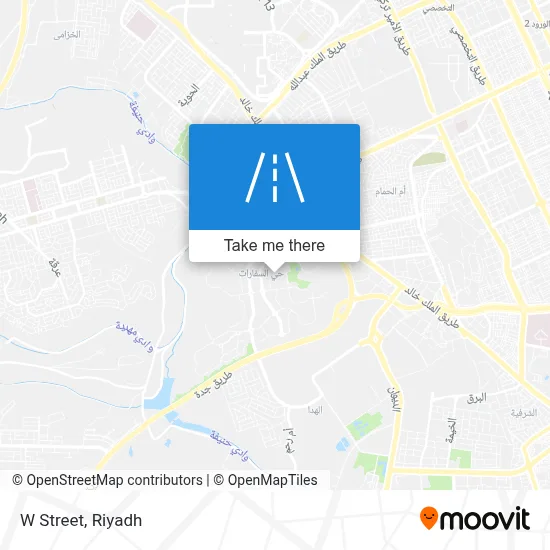 W Street map