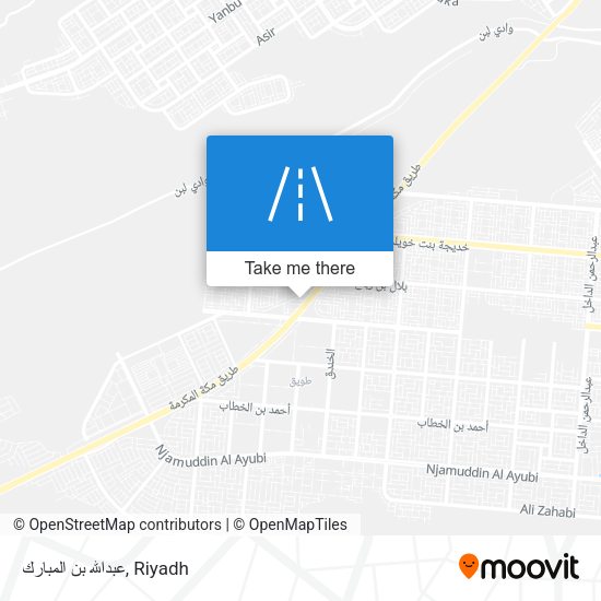 عبدالله بن المبارك map
