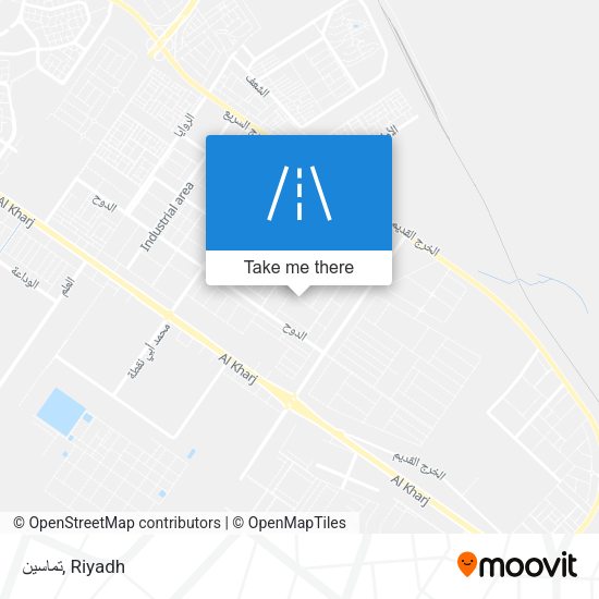 تماسين map