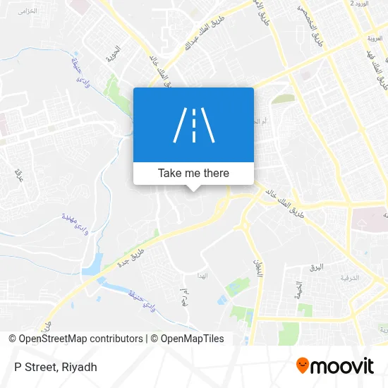 P Street map