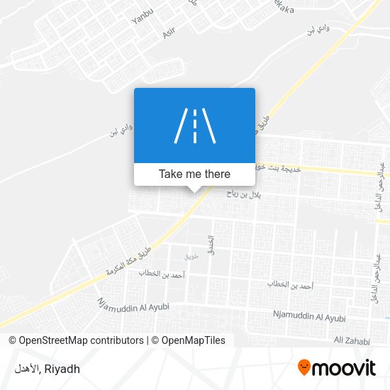 الأهدل map