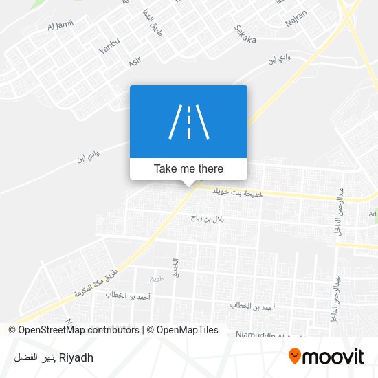 نهر الفضل map