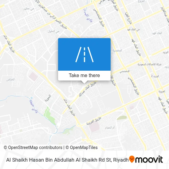 Al Shaikh Hasan Bin Abdullah Al Shaikh Rd St map