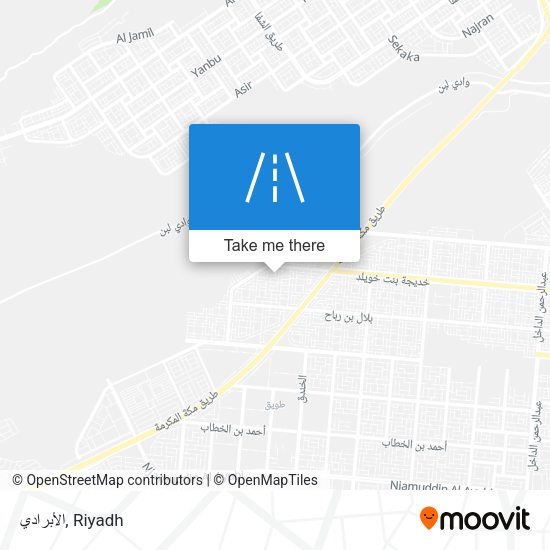 الأبرادي map