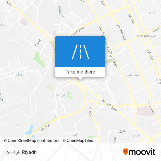 الرشادين map