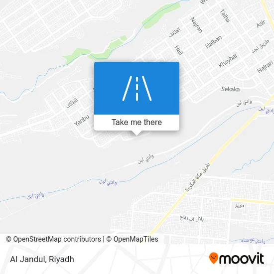 Al Jandul map