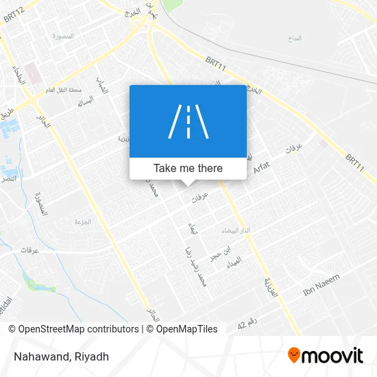 Nahawand map