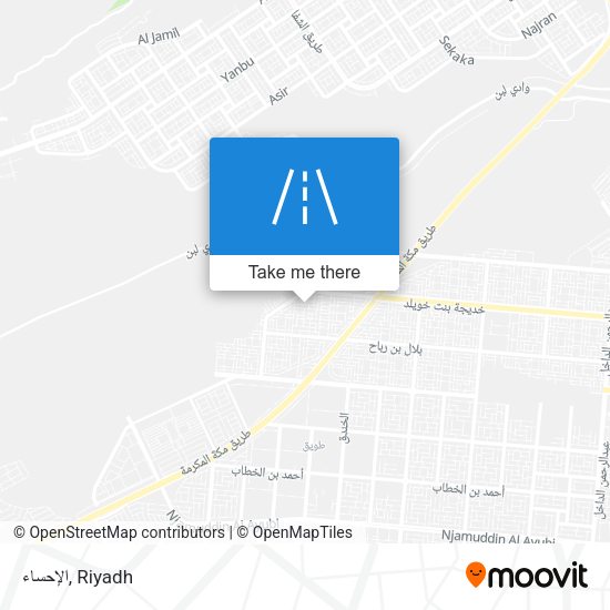 الإحساء map