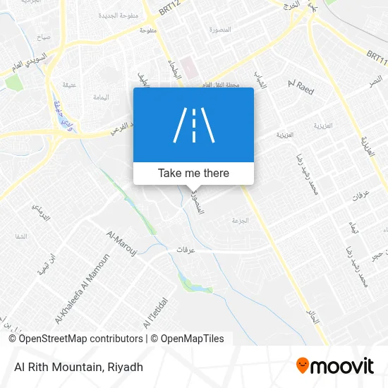 Al Rith Mountain map