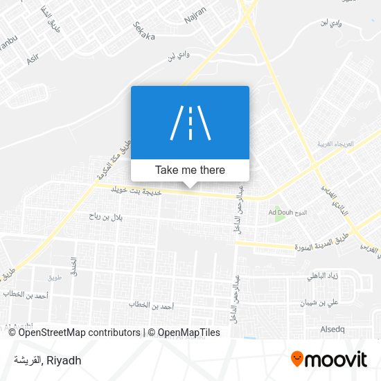 القريشة map