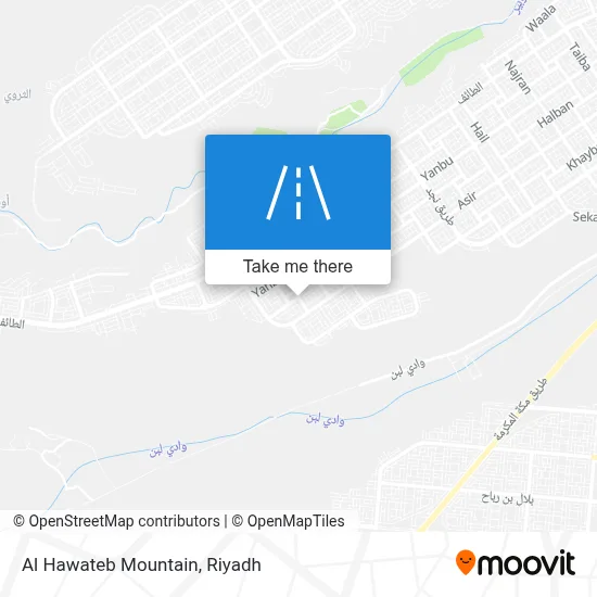Al Hawateb Mountain map