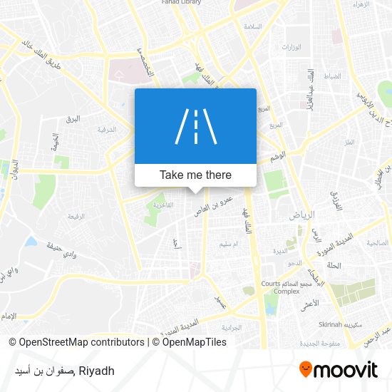 صفوان بن أسيد map
