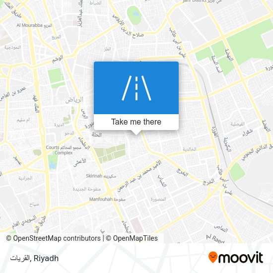القريات map
