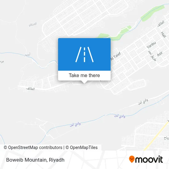 Boweib Mountain map