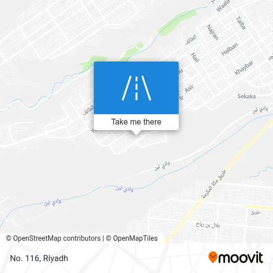 No. 116 map