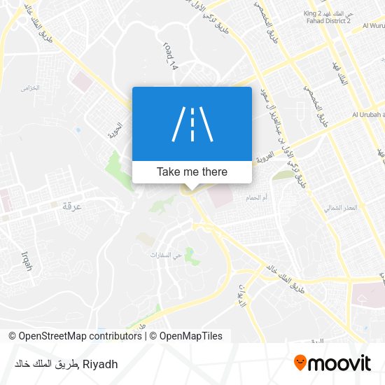 طريق الملك خالد map