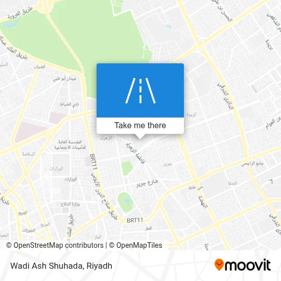 Wadi Ash Shuhada map