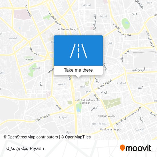 جبلة بن حارثة map