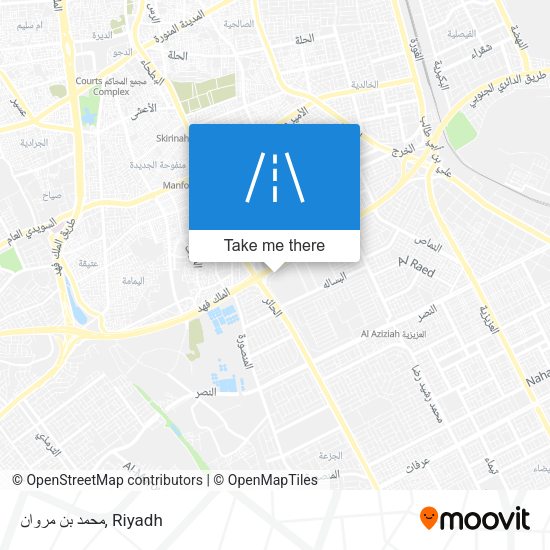 محمد بن مروان map