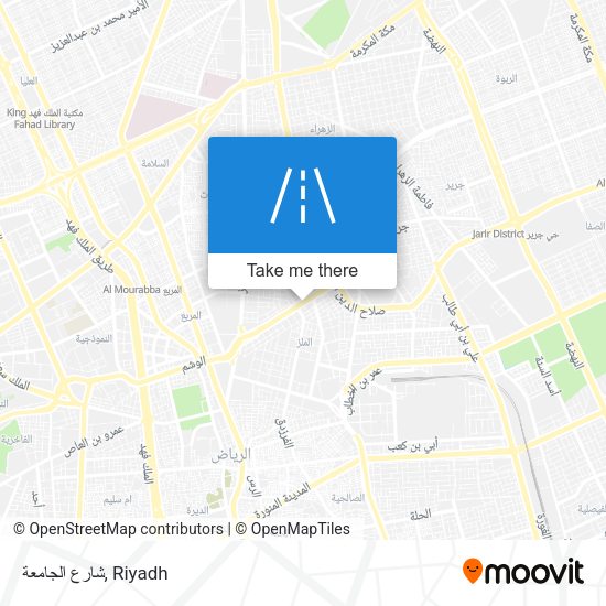 شارع الجامعة map