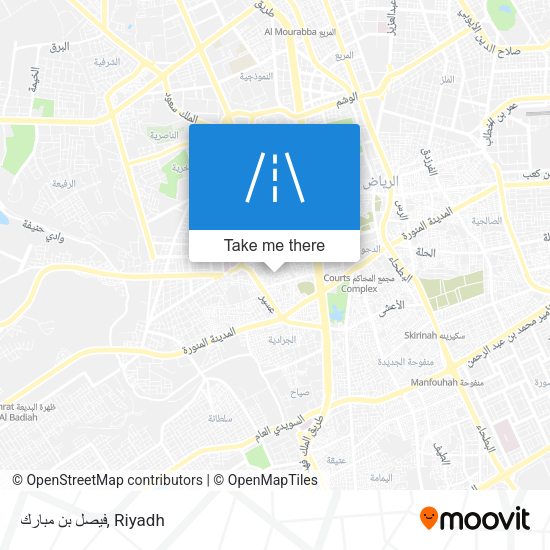 فيصل بن مبارك map