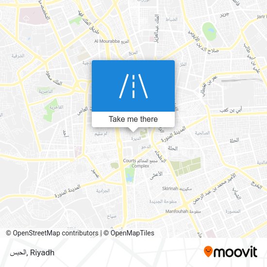 الحبس map