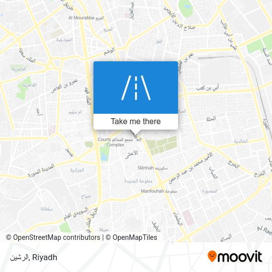 الرشين map