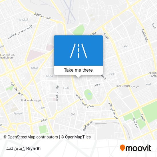 زيد بن ثابت map