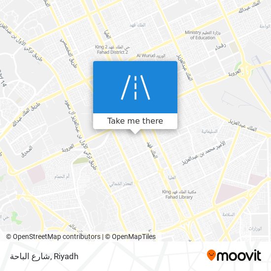 شارع الباحة map