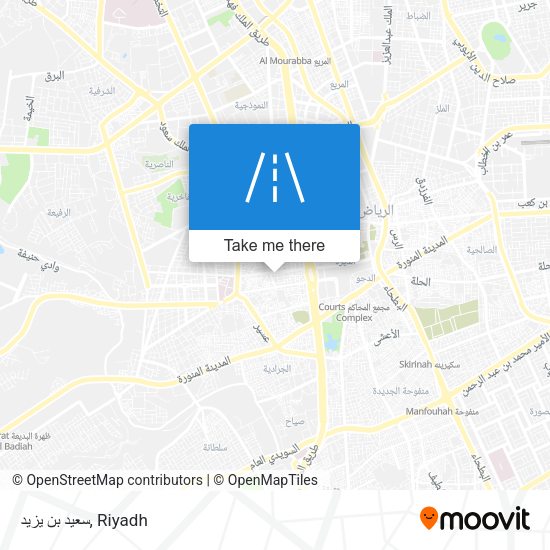 سعيد بن يزيد map