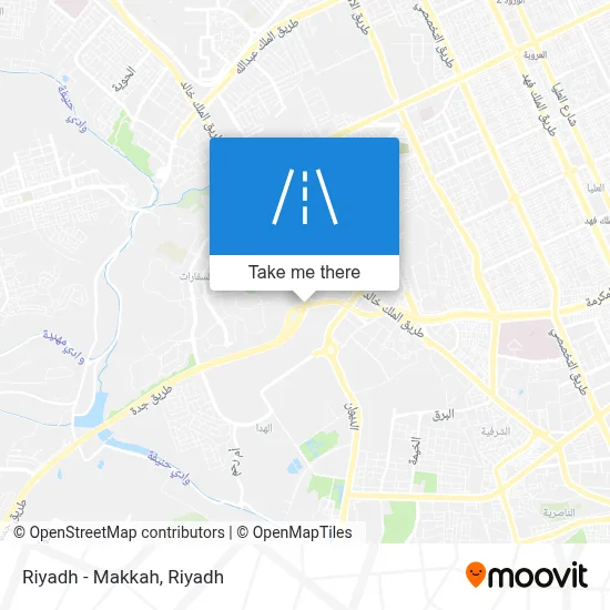 Riyadh - Makkah map
