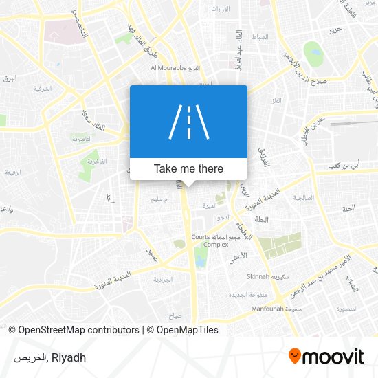 الخريص map