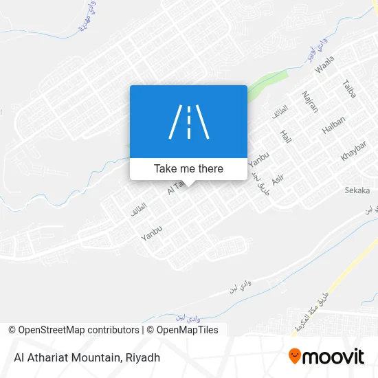 Al Athariat Mountain map
