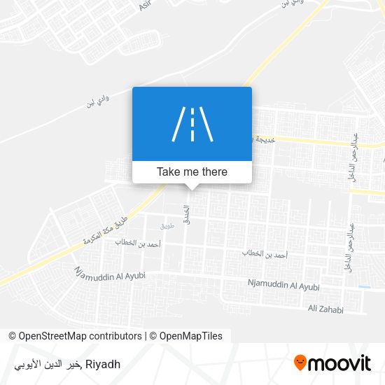 خير الدين الأيوبي map