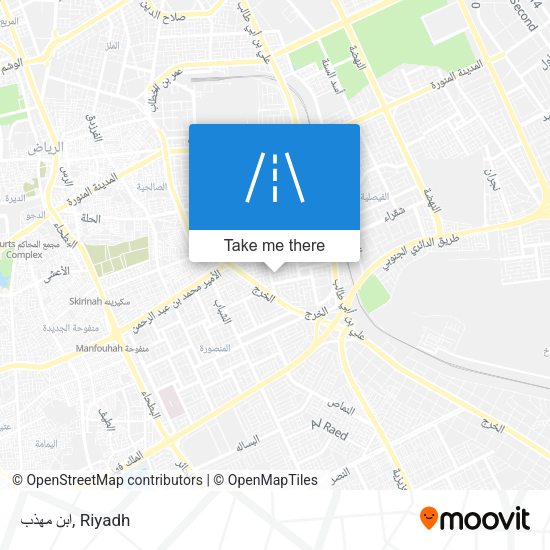 ابن مهذب map