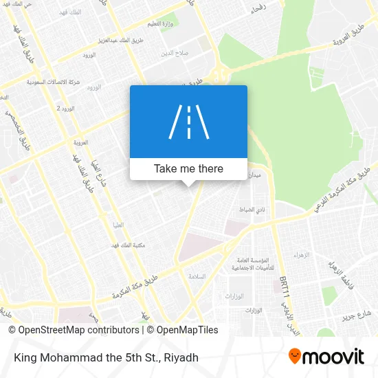 King Mohammad the 5th St. map