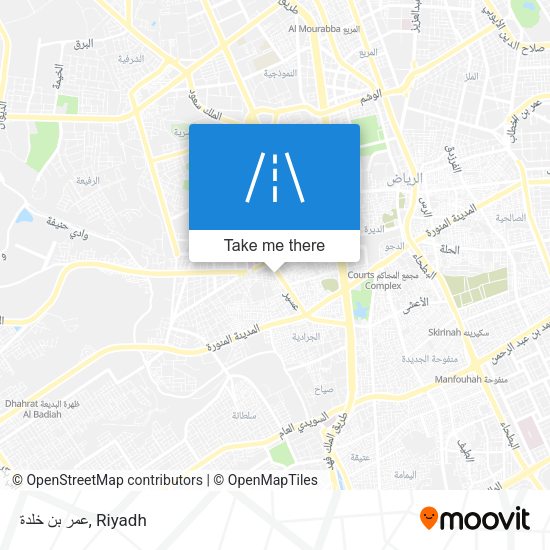 عمر بن خلدة map