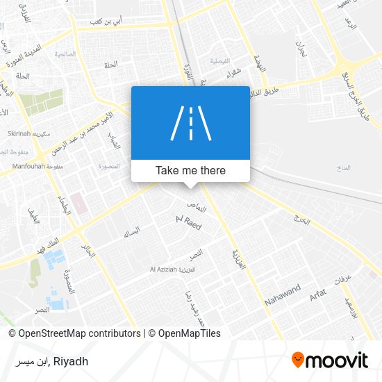 ابن ميسر map