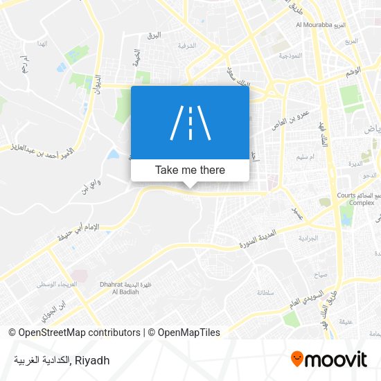 الكدادية الغربية map
