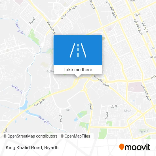 King Khalid Road map