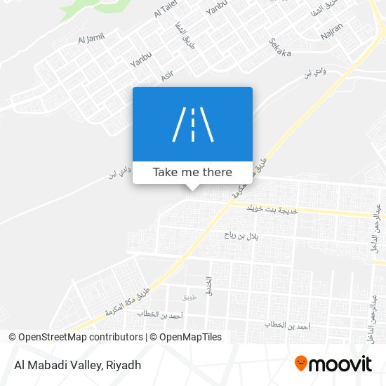 Al Mabadi Valley map