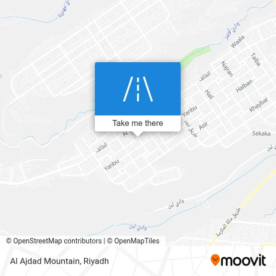 Al Ajdad Mountain map