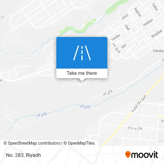 No. 283 map