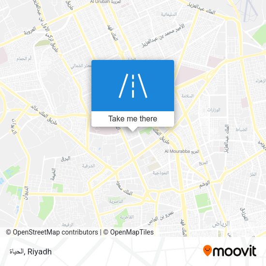 الحياة map