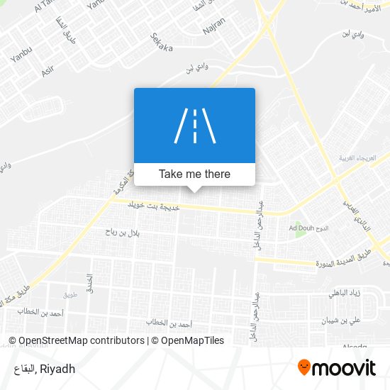 البقاع map