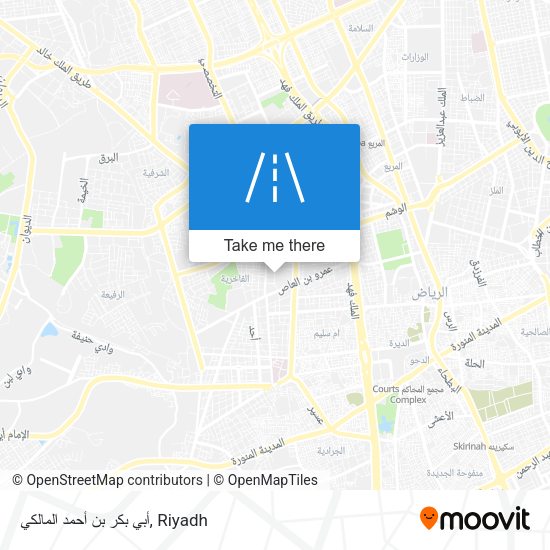 أبي بكر بن أحمد المالكي map