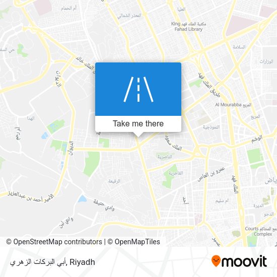 أبي البركات الزهري map