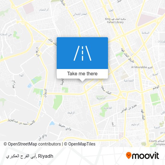 أبي الفرج العكبري map
