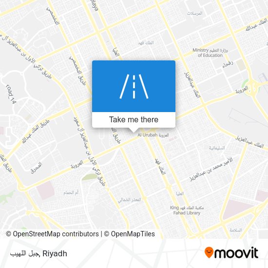 جبل اللهيب map