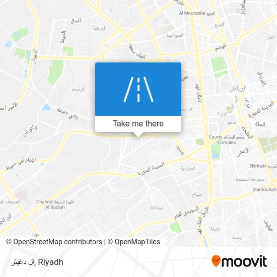 آل دغيثر map